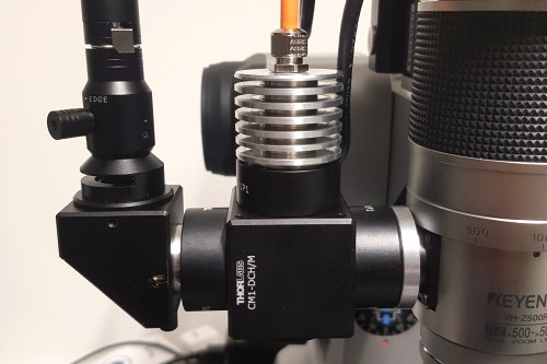 Beamsplitter angebaut